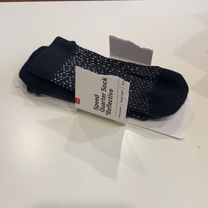 Brand new never worn running socks. Speed QTR sock *reflective